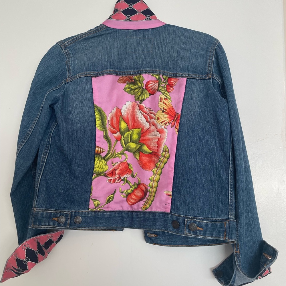 Authentic Gucci Scarf handmade jacket